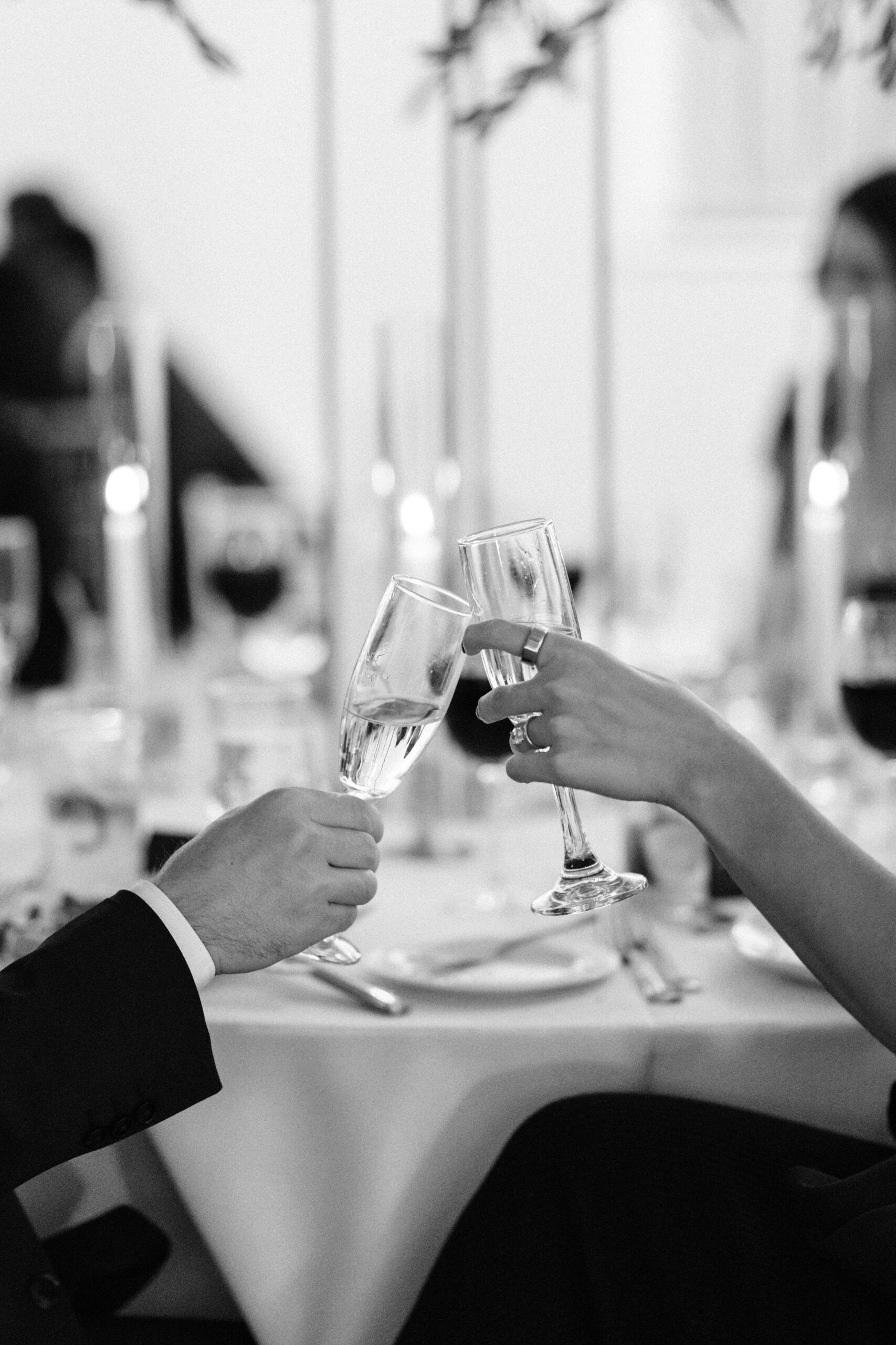 Toasts during wedding in Benvenuto wedding venue in Boynton beach